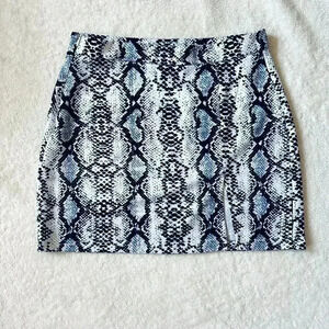SHEIN Snake Skin Print Mini Skirt